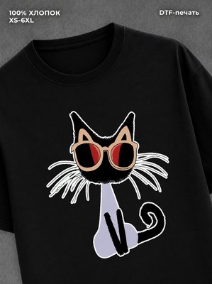 Футболка кот