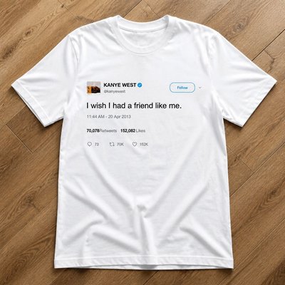Футболка kanye west twitter y2k archive type flat_lay