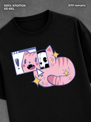 Футболка кот