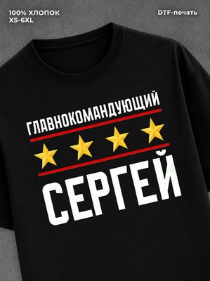 Футболка мужская именная главно