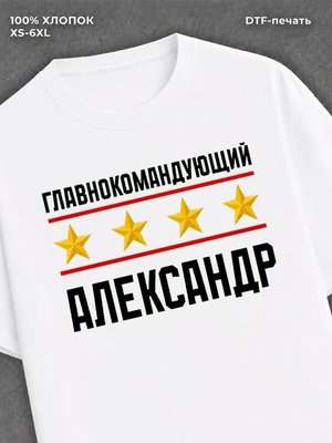 Футболка главнокомандующий Александр