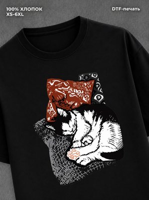 Футболка котик
