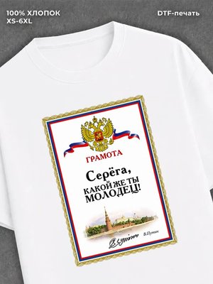Футболка мужская именная Серега