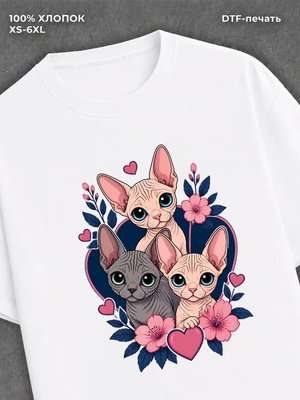 Футболка Котята сфинксы