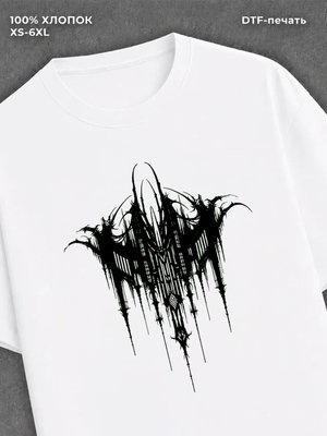 Футболка y2k готика white