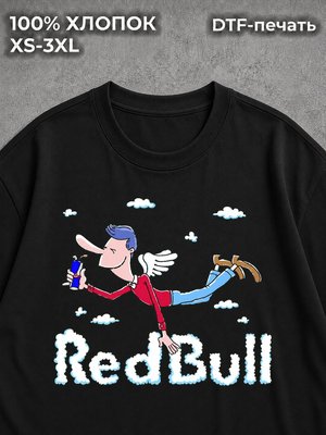 Футболка y2k Red Bull черная black
