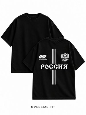 Футболка оверсайз Россия Полосы 021