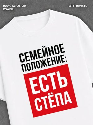 Футболка Семейное положение Степа Степан