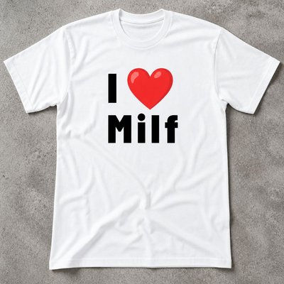 Футболка y2k I love milf flat_lay