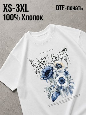 Футболка цветы
