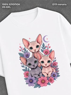 Футболка Котята сфинксы