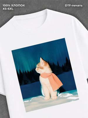 Футболка котик