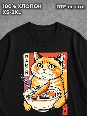 Футболка Котики в японии