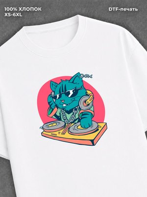 футболка кот