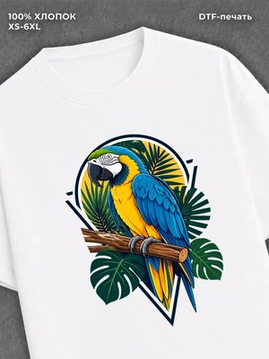 Футболка Попугай ара
