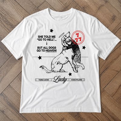 Футболка all dogs go to heaven y2k vintage type flat_lay