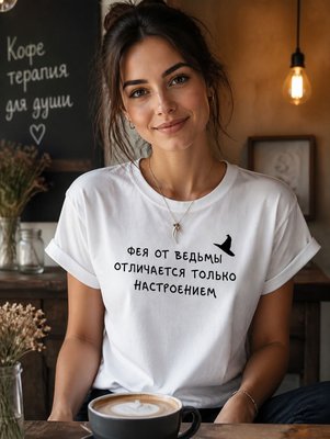 Футболка Фея от ведьмы отличается настроением