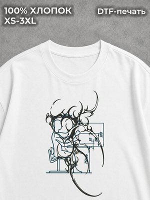 Футболка готическая y2k white
