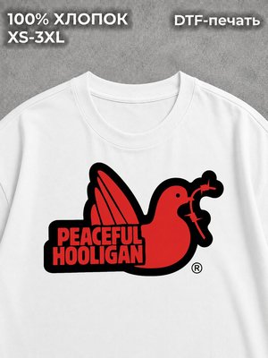 Футболка peaceful hooligan