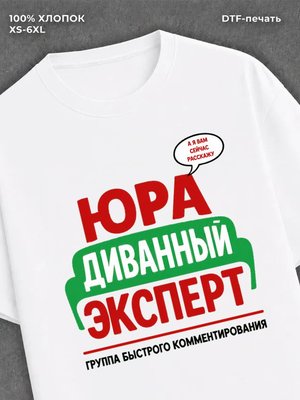 Футболка мужская именная Юра Юр